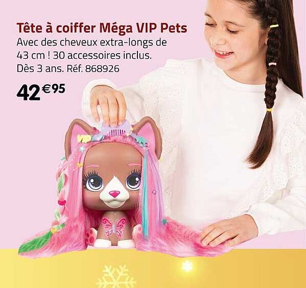 tête à coiffer méga vip pets