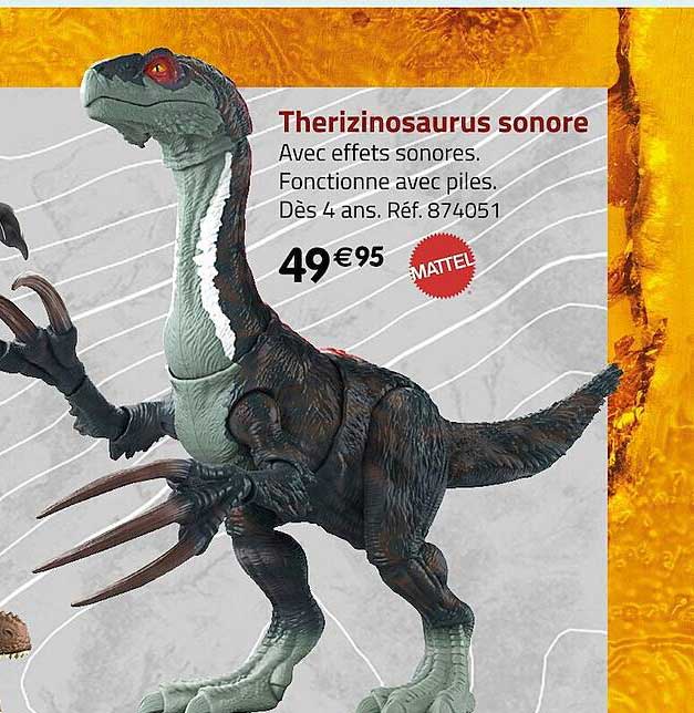 Therizinosaurus Sonore Mattel