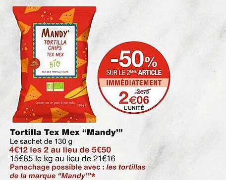 tortilla tex mex "mandy"