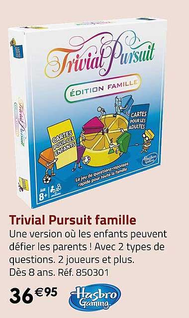 trivial pursuit famille hasbro gaming