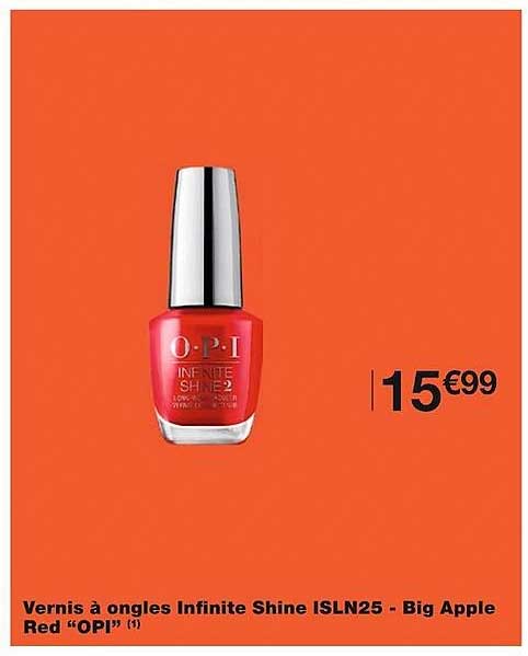 vernis à ongles infinite shine isln25 - big apple red "opi"