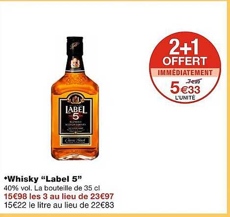 Whisky "label 5"