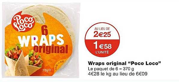 wraps original "poco loco"