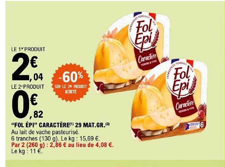 "fol épi" caractère 29 mat.gr.