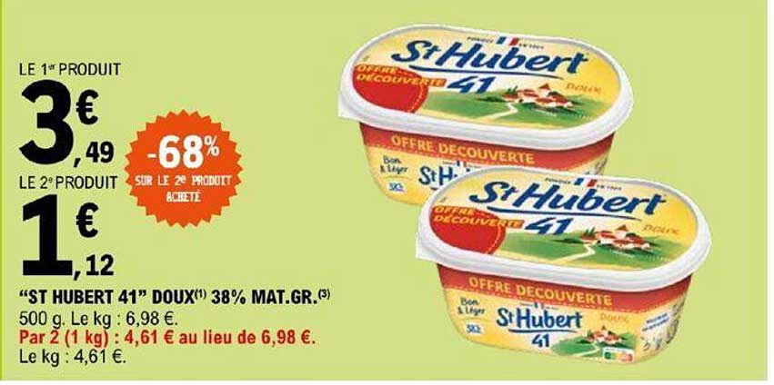 "st hubert 41" doux 38% mat.gr.