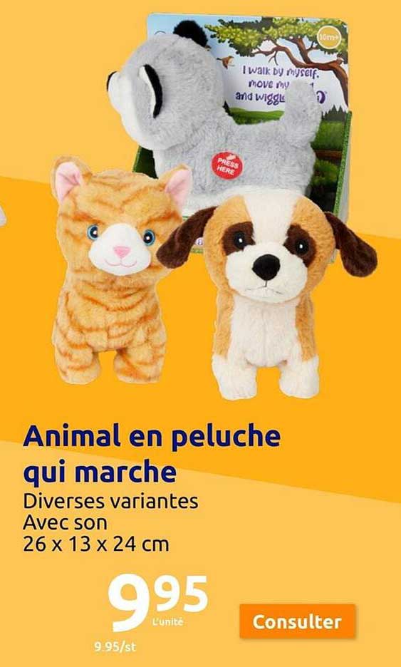 Animal En Peluche Qui Marche