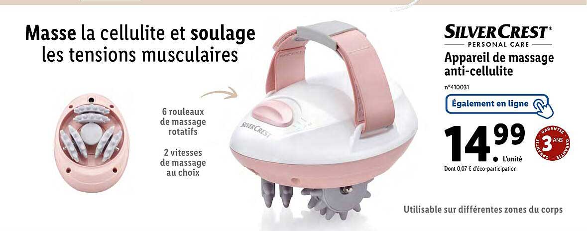 appareil de massage anti-cellulite silvercrest