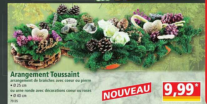 Arrangement Toussaint