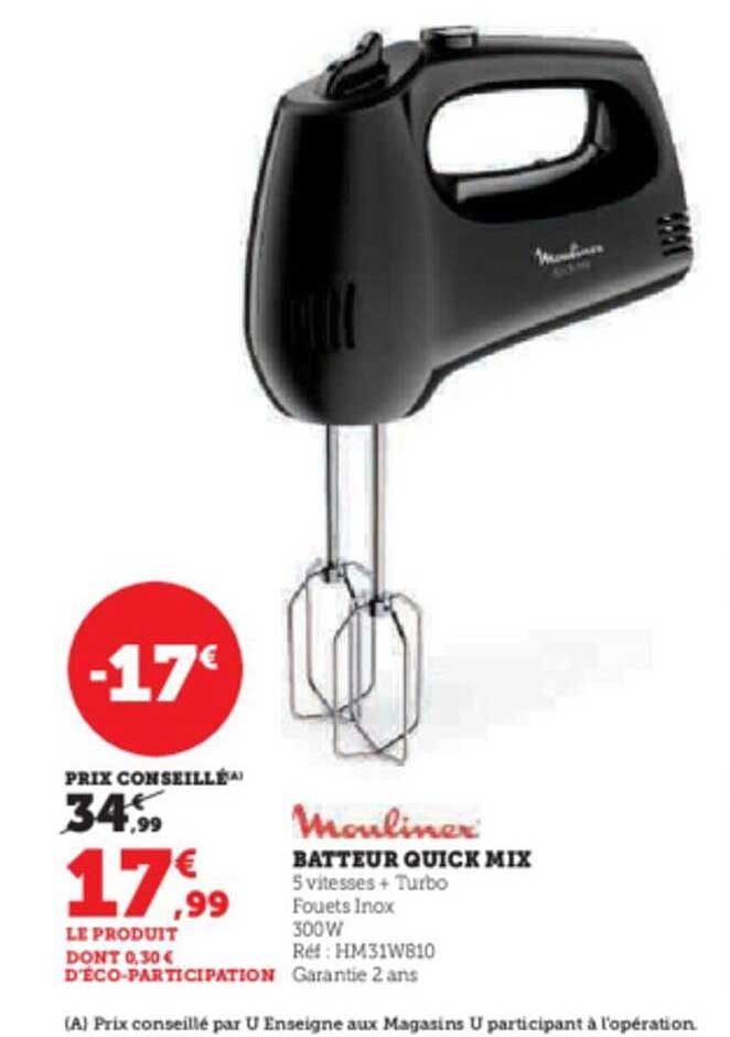 Batteur Quick Mix Moulinex