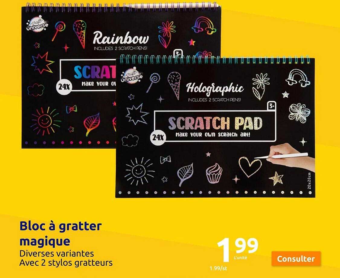 Bloc à Gratter Magique