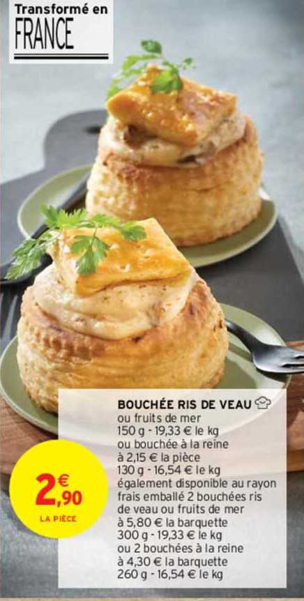 bouchée ris de veau