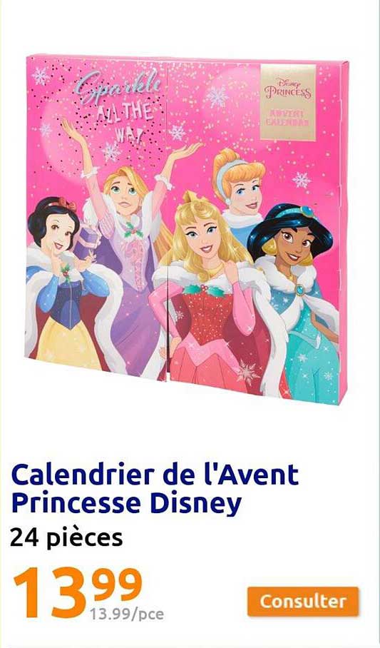 calendrier de l'avent princesse disney