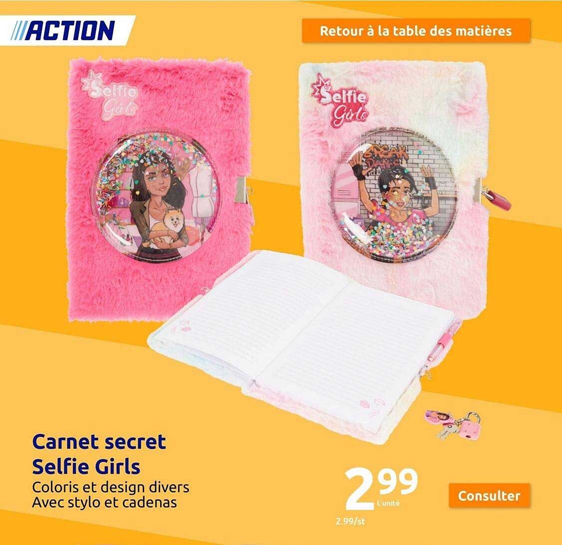 carnet secret selfie girls