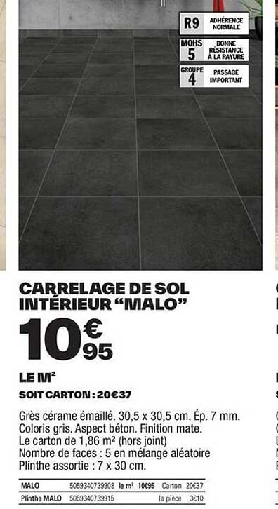 Carrelage De Sol Intérieur "malo"