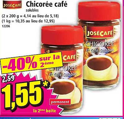 chicorée café solubles josé café