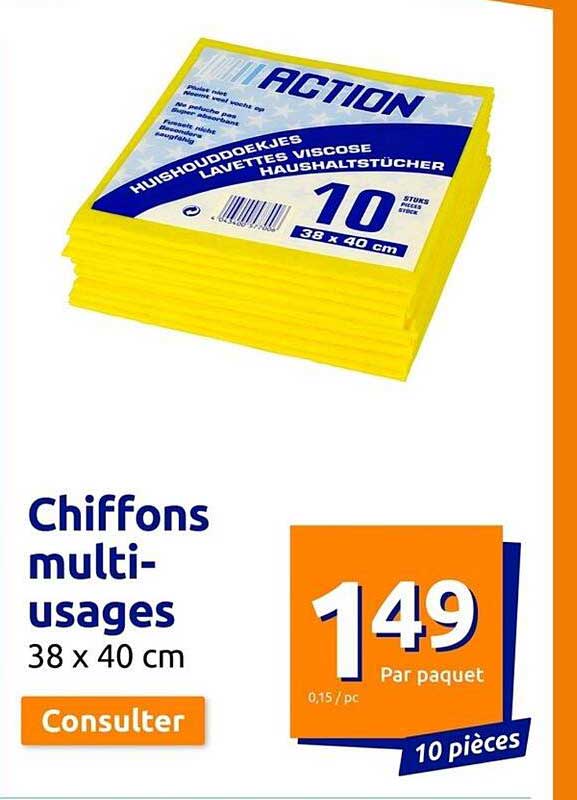 chiffons multi-usages