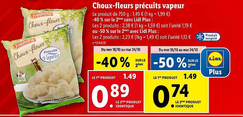 choux-fleurs précuits vapeur