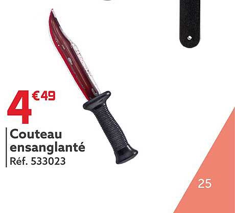 couteau ensanglanté