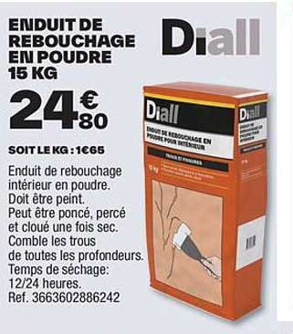 Diall Enduit De Rebouchage En Poudre