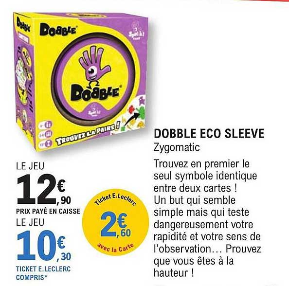 dobble eco sleeve