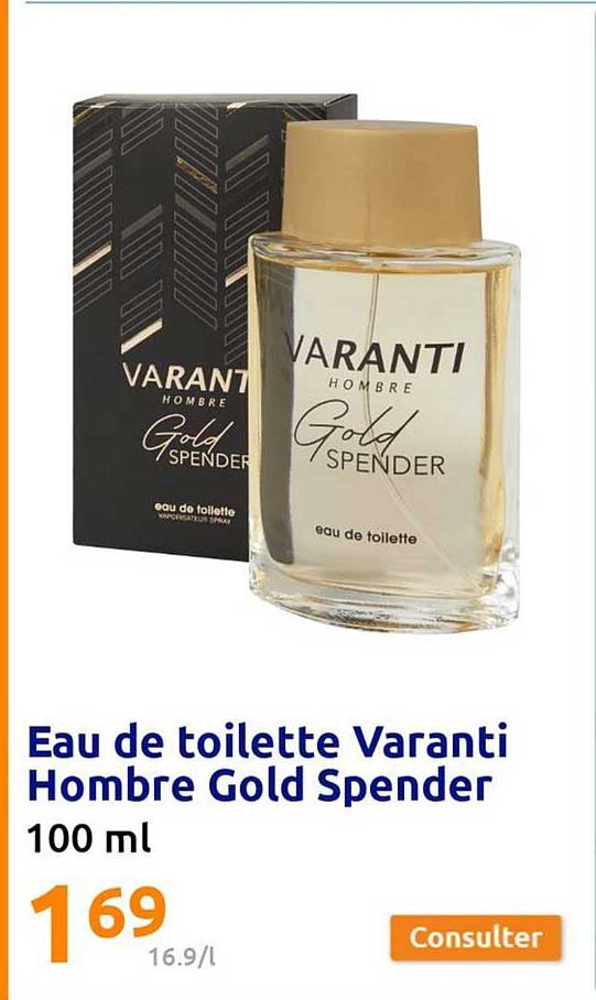 Eau De Toilette Varanti Hombre Gold Spender