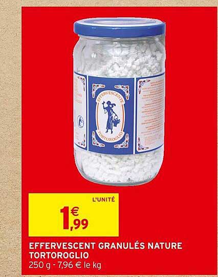 Effervescent Granulés Nature Tortoroglio