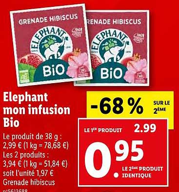 éléphant mon infusion bio