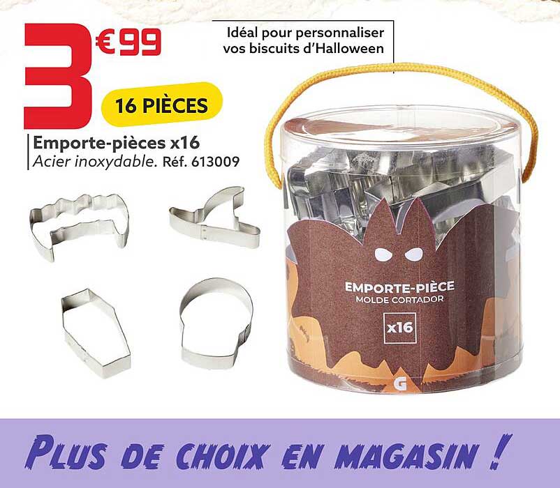 emporte-pièces x 16