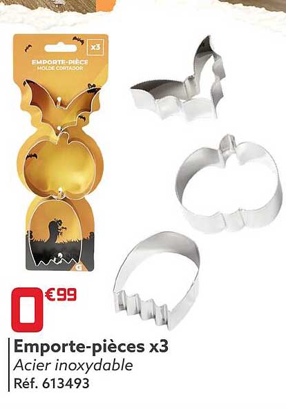 emporte-pièces x 3