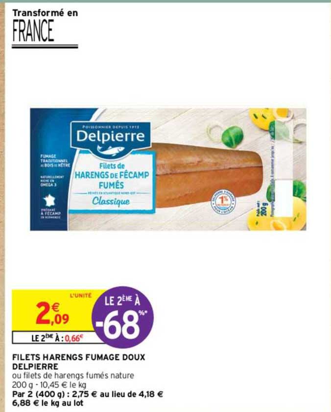 filets harengs fumage doux delpierre