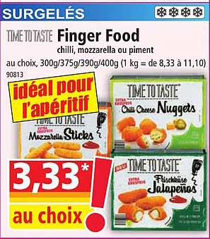 finger food time to taste