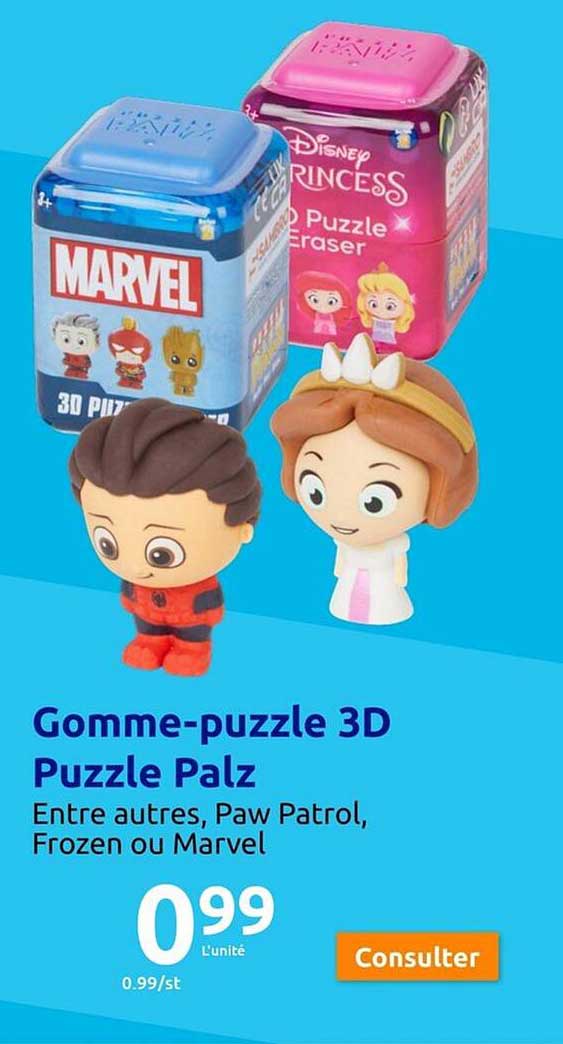 Gomme-puzzle 3d Puzzle Palz