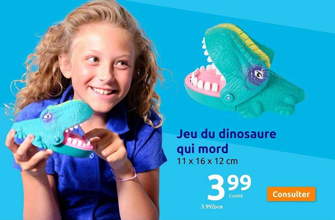 jeu du dinosaure qui mord