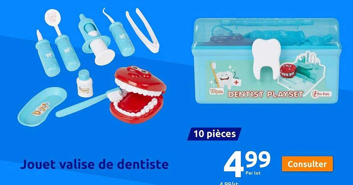 jouet valise de dentiste