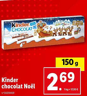 Kinder Chocolat Noël