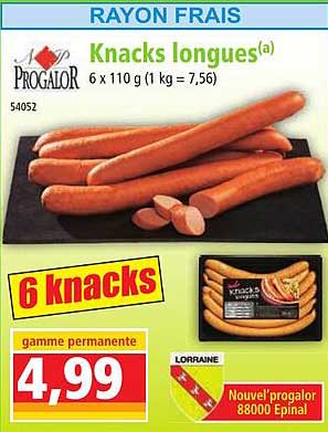Knacks Longues Progalor