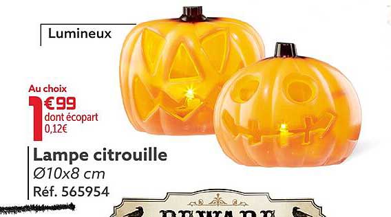 Lampe Citrouille