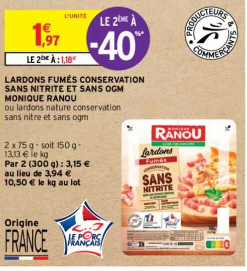 lardons fumés conservation sans nitrite et sans ogm monique ranou