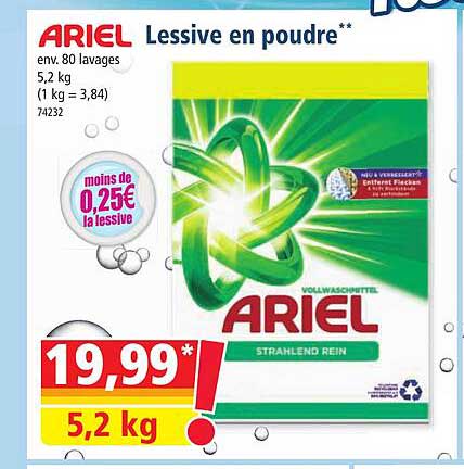 Lessive En Poudre Ariel