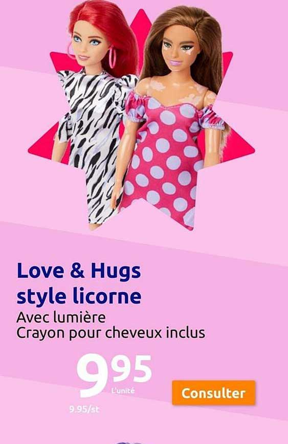 love & hugs style licorne