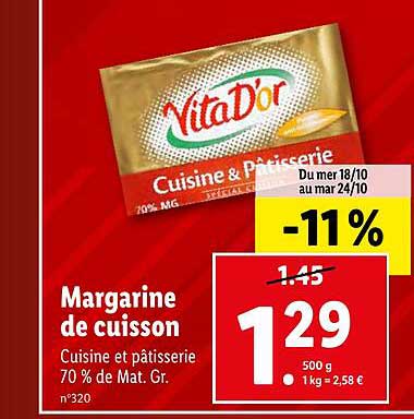 Margarine De Cuisson