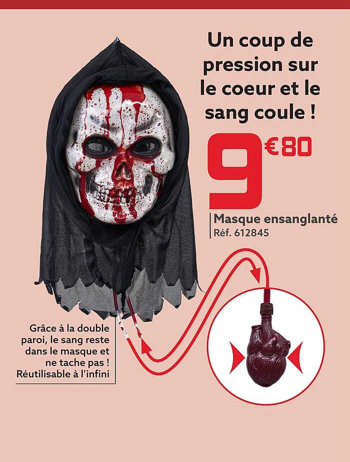 masque ensanglanté