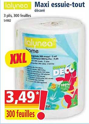 maxi essuie-tout décoré lalynea