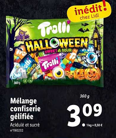 mélange confiserie gélifiée