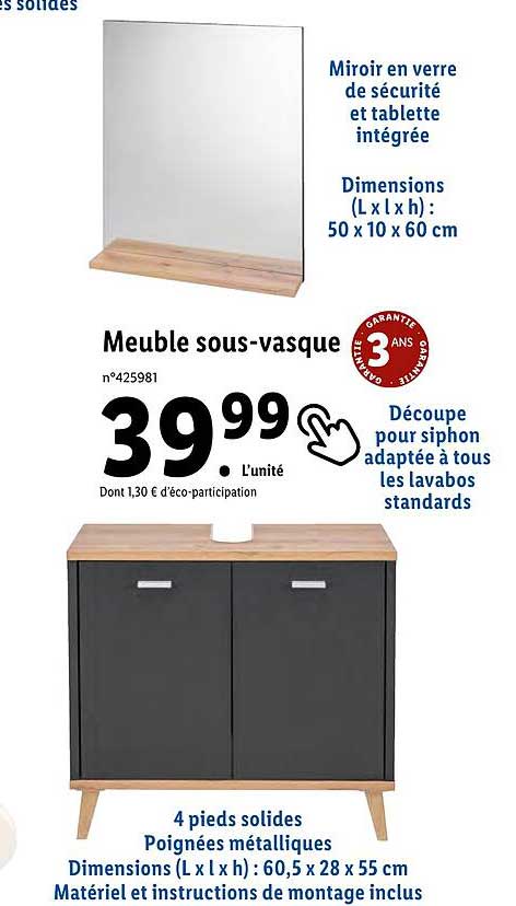 meuble sous-vasque