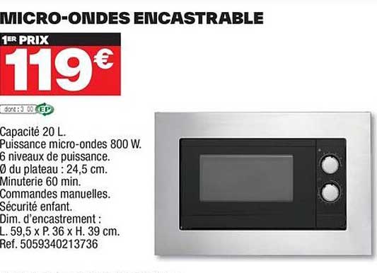 micro-ondes encastrable
