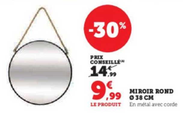Miroir Rond ø 38 Cm