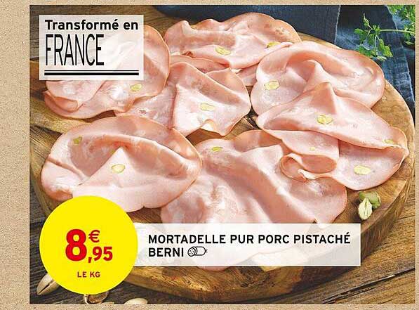 Mortadelle Pur Porc Pistaché Berni