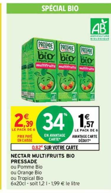 Nectar Multifruits Bio Pressade