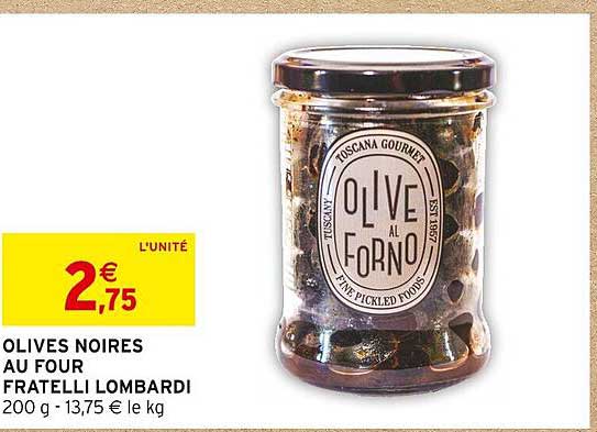 olives noires au four fratelli lombardi